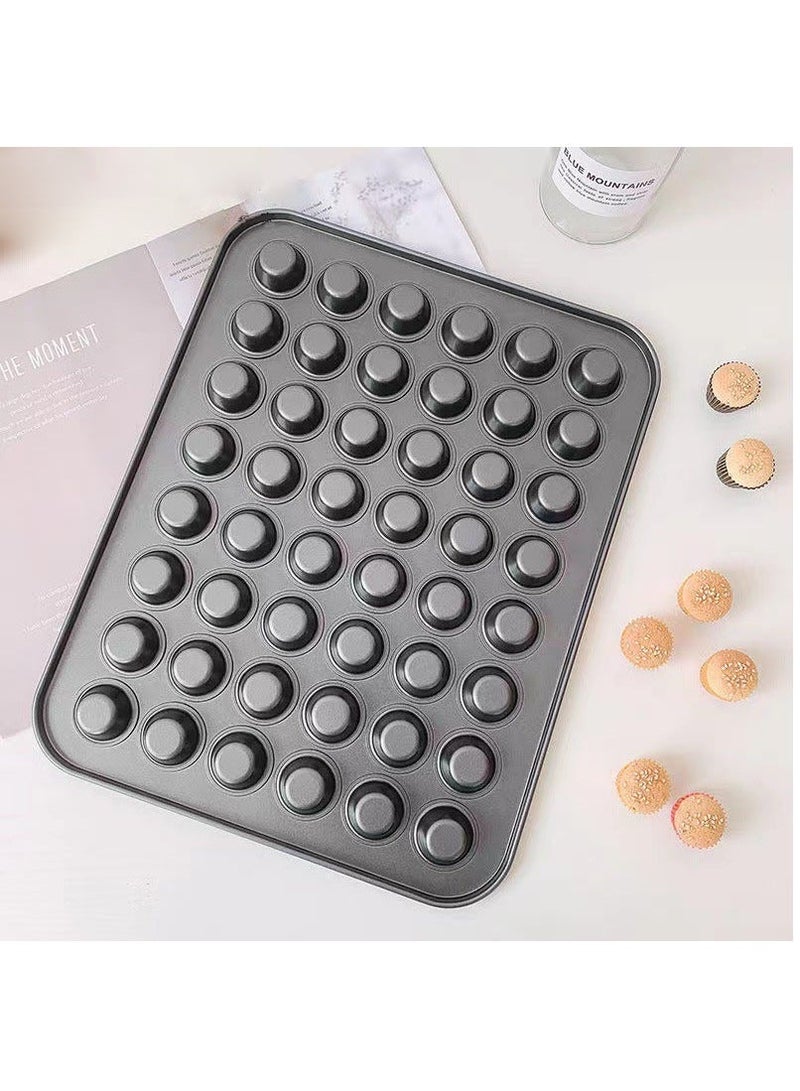 48-Cavities Mini Muffin Bakeware Pan Black 15x21inch - Image 3